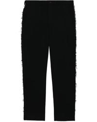 COMME DES GARÇON BLACK - Mid-Rise Straight-Leg Trousers - Lyst