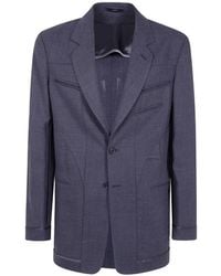 Paul Smith - Cordonetto Panelled Wool Blazer - Lyst