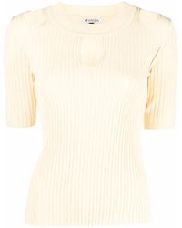 Krizia - Ribbed Cut-Out Top - Lyst