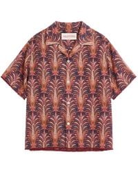 Valentino Garavani - Voyage Imaginaire-Print Bowling Shirt - Lyst
