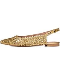 Poche Paris - Estelle Woven Slingback Pumps - Lyst