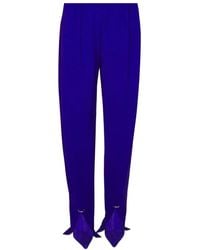 Mugler - Pleated Split-Hem Trousers - Lyst