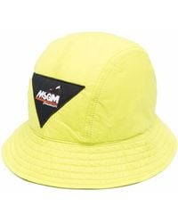 MSGM - Fischerhut Mit Logo-Patch - Lyst
