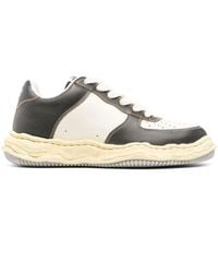 Maison Mihara Yasuhiro - Wayne Panelled Leather Sneakers - Lyst