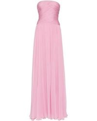 Zuhair Murad - Strapless Silk-Chiffon Gown - Lyst