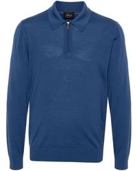 Brioni - Fine Wool Polo Shirt - Lyst