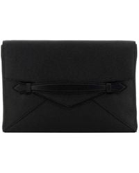 Montblanc - Pebble-Leather Envelope Clutch Bag - Lyst