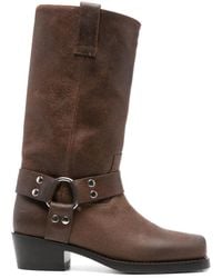 Paris Texas - バックルストラップ レザーブーツ 45mm - Lyst