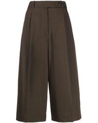 3.1 Phillip Lim - Belted Pleated Cropped Trousers - Lyst