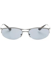 Emporio Armani - Oval-Frame Sunglasses - Lyst
