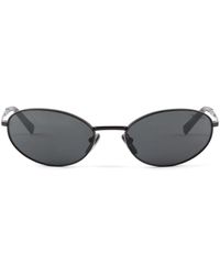 Prada - Prada Pr A59S Oval Sunglasses - Lyst