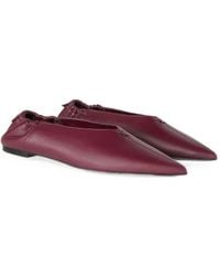 RETORI - Pointed-Toe Leather Flat Pumps - Lyst