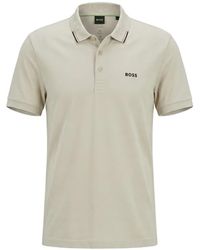 BOSS - Polo Paddy À Logo Imprimé - Lyst