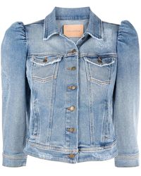 Puff-Sleeved Denim Jackets for Women 