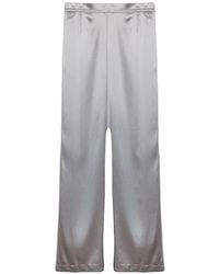 Purotatto - Satin-Finish Wide-Leg Trousers - Lyst