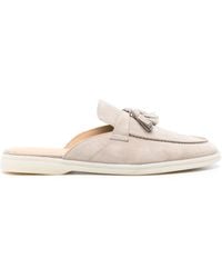 SCAROSSO - Mules En Daim Lucrezia À Glands - Lyst