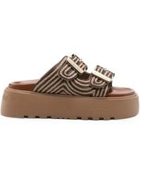 Casadei - Buckle-Fastening Platform Sandals - Lyst