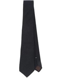 Canali - Textured Silk-Cashmere Tie - Lyst
