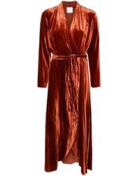 Forte Forte - Midikleid Aus Samt - Lyst