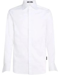 KARL LAGERFELD - Essential Collar-Detail Shirt - Lyst
