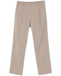 Herno - Taupe Wool Pants - Lyst