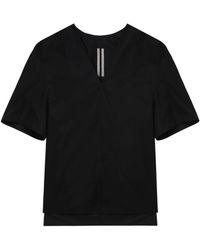 Rick Owens - T-shirt con scollo a V - Lyst