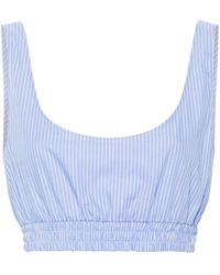 MODES GARMENTS - Striped Crop Top - Lyst