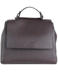 Orciani - Small Sveva Soft Grained Leather Tote Bag - Lyst