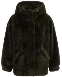 Lou Andrea - Veste En Fourrure Artificielle À Capuche - Lyst