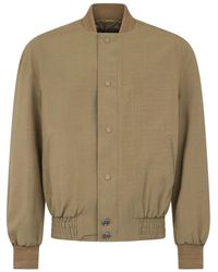 Roberto Cavalli - Bomber Con Maniche A Spalla Bassa - Lyst