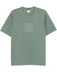 C.P. Company - Square-Logo Cotton T-Shirt - Lyst