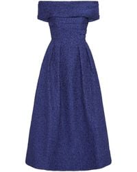 Rebecca Vallance - Schulterfreies Helene Midikleid - Lyst