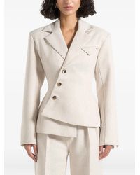 Manière De Voir - Thalia Asymmetric Double-Breasted Tailored Blazer - Lyst