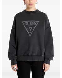 Guess - Pullover Mit Logo-Print - Lyst