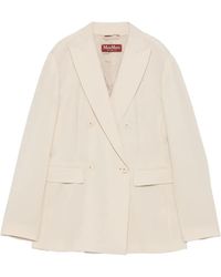Max Mara - Ebbri Double-Breasted Peak-Lapels Jacket - Lyst