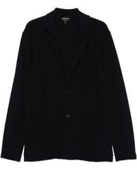 Giorgio Armani - Long-Sleeve Buttoned Blazer - Lyst