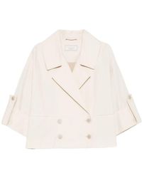 Peserico - Double-Breasted Jacket - Lyst