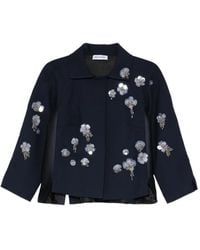 Dice Kayek - Veste Crop À Ornements Floraux - Lyst