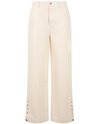 Palm Angels - Press-Stud-Fastening Loose-Fit Trousers - Lyst