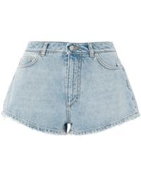 Dolce & Gabbana - Hellblaue Hochtaillierte Denim-Shorts - Lyst