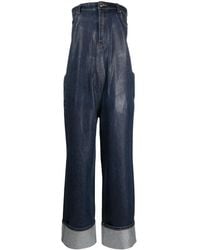 Alexander Wang - Strapless Denim Jumpsuit - Lyst
