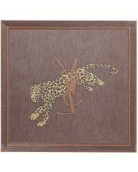 Saint Laurent - Cassandre Schal Mit Leopardenprint - Lyst