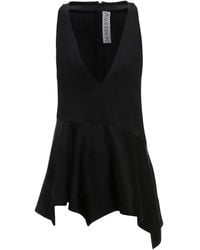 JW Anderson - Top sin mangas con dobladillo de volantes - Lyst
