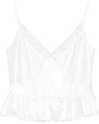 Parlor - Lace-Trim Top - Lyst
