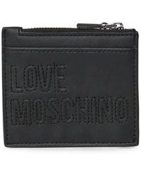 Love Moschino - Logo-Embroidered Wallet - Lyst