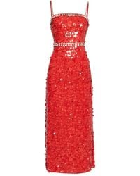 Nissa - Crystal-Embellished Sequin Dress - Lyst