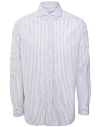 Lardini - Pinstripe-Pattern Shirt - Lyst
