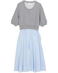 3.1 Phillip Lim - Robe Courte À Boutons Pression - Lyst