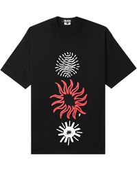 COMME DES GARÇON BLACK - T-shirt con stampa grafica - Lyst