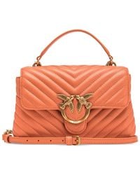 Pinko - Mini Lady Love Leather Tote Bag - Lyst